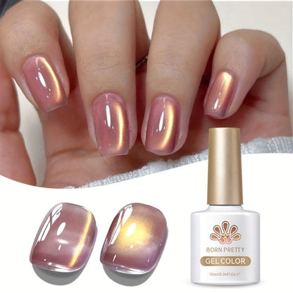 Four-Piece 10ml Cat Eye Gel Polish Set with MY46, MY125, MY145 and MY268 Purple Jelly Glass Colors