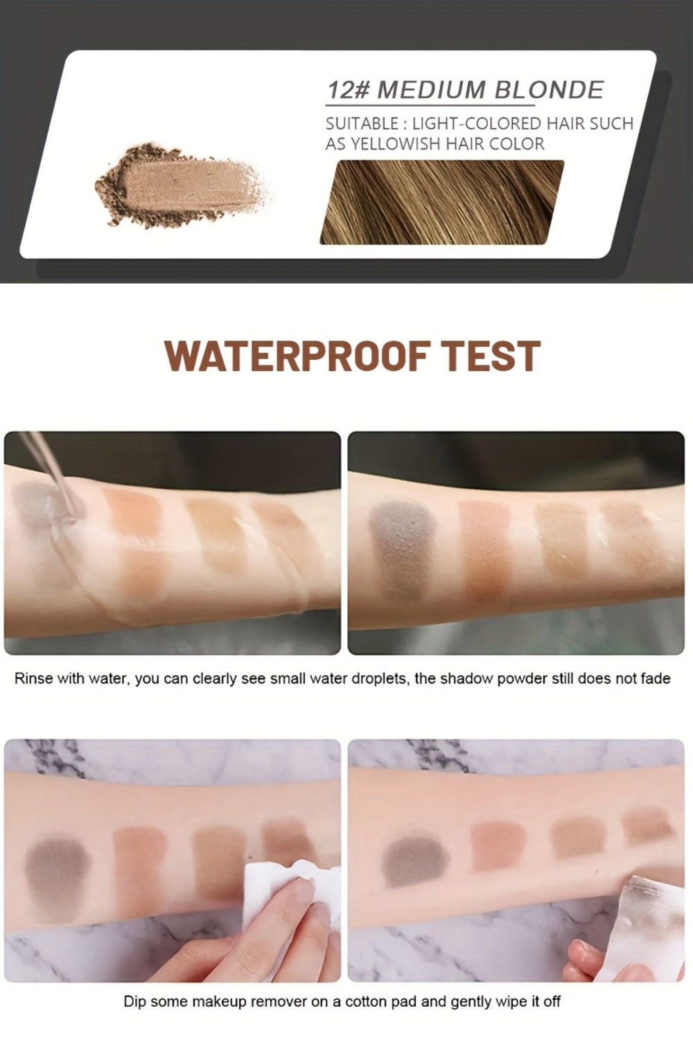 Hairline Shadow Powder Stick 2-Pack Concealer - Instant Root & Hairline Coverage for Thinning Hair