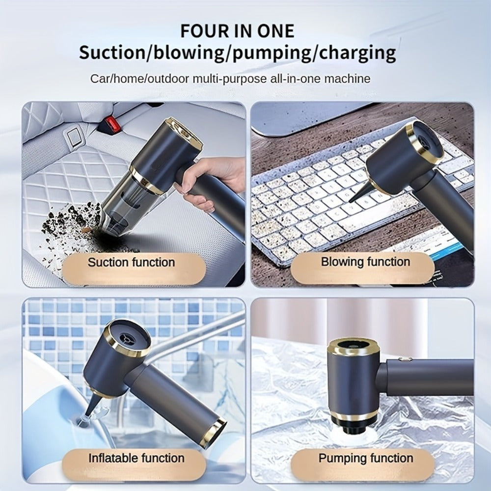 Cordless Vacuum Cleaner 6KPA Suction with Blow Air Function, Portable Handheld Car & Home Vacuum