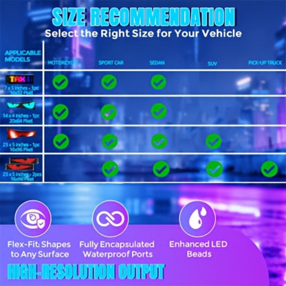 Flexible LED Dot Matrix Display with Remote Control - APP & USB Powered Programmable Scrolling Sign