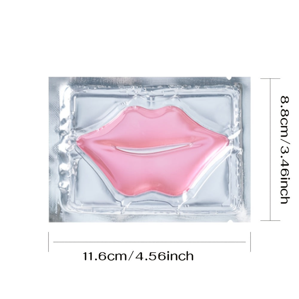 Fifty Individually Wrapped Pink Lip-Shaped Gel Patches with 11.6 x 8.8cm Sachet Dimensions
