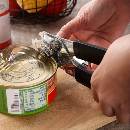 Can Opener 3-in-1 Stainless Steel Manual Can Opener with Smooth Edge Bottle Opener Handle for Home Cooking, Dining and Outdoor Meals