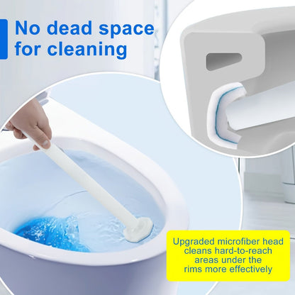 Toilet Brush Refill Heads 18/48/100 Pack Compatible with Clorox ToiletWand – Premium Upgraded Fiber Bristles for Deep Toilet Cleaning