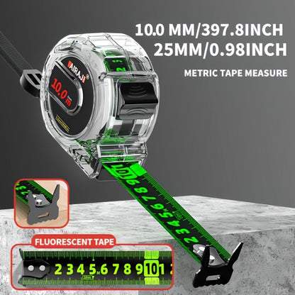 Steel Tape Measure Heavy Duty Fluorescent Anti-Drop Durable Measuring Tape 5M 7M 10M with Wide Blade for Home Construction Woodworking DIY