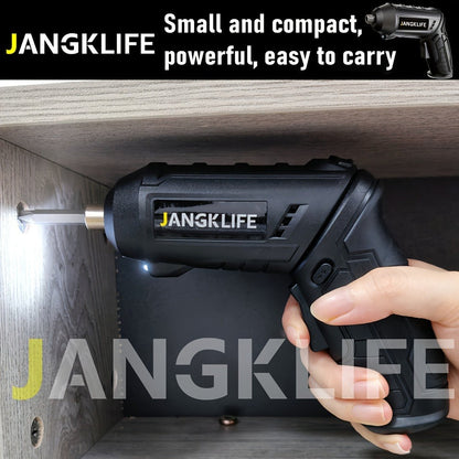Electric Screwdriver Set 16pcs, 90° Rotatable Foldable Cordless Screwdriver Kit with 1200mAh Rechargeable Battery & Bits