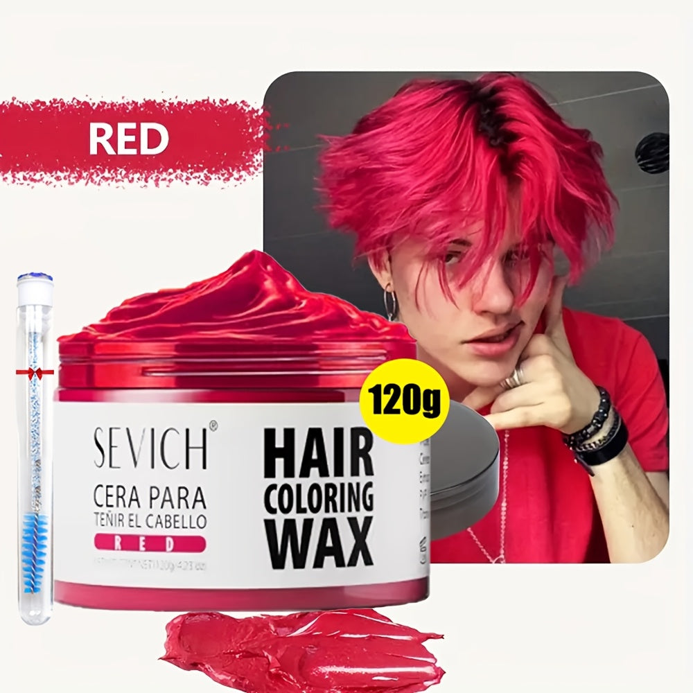 Instant Color Hair Wax 10 Shades – Temporary Hair Dye Wax Strong Hold Styling for Parties, Cosplay, Festivals & Halloween, Easy Wash Out