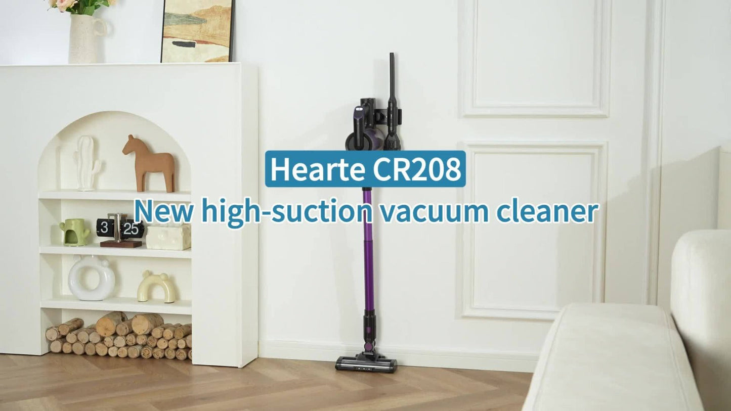 Cordless Vacuum Cleaner with Green Light Indicator for Entryways, Bedrooms and Living Spaces