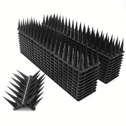 Bird Spikes, 4 Row Fence Balcony Window Sill Ledge for Garden, Yard and Pest Management, with the Listed Configuration