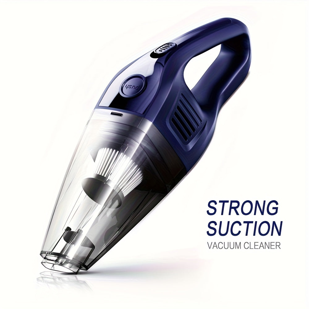 Handheld Cordless Vacuum Cleaner with Powerful Suction – Portable USB Rechargeable Mini Vacuum with Multiple Accessories for Car, Home