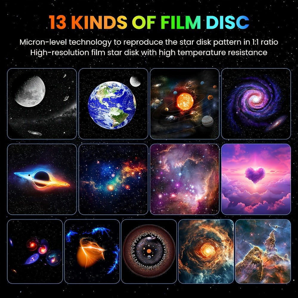 Galaxy Earth Projector Lamp 4K HD with 13 Film Cards Globe Night Light Projector for Bedroom for Entryways, Bedrooms and Living Spaces