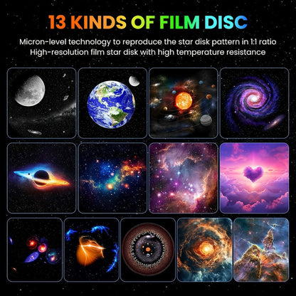 Galaxy Earth Projector Lamp 4K HD with 13 Film Cards Globe Night Light Projector for Bedroom for Entryways, Bedrooms and Living Spaces