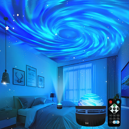 Star Projector Galaxy Night Light with Remote, Aurora Borealis LED Starry Sky Projector, 7 Lighting Effects for Bedroom