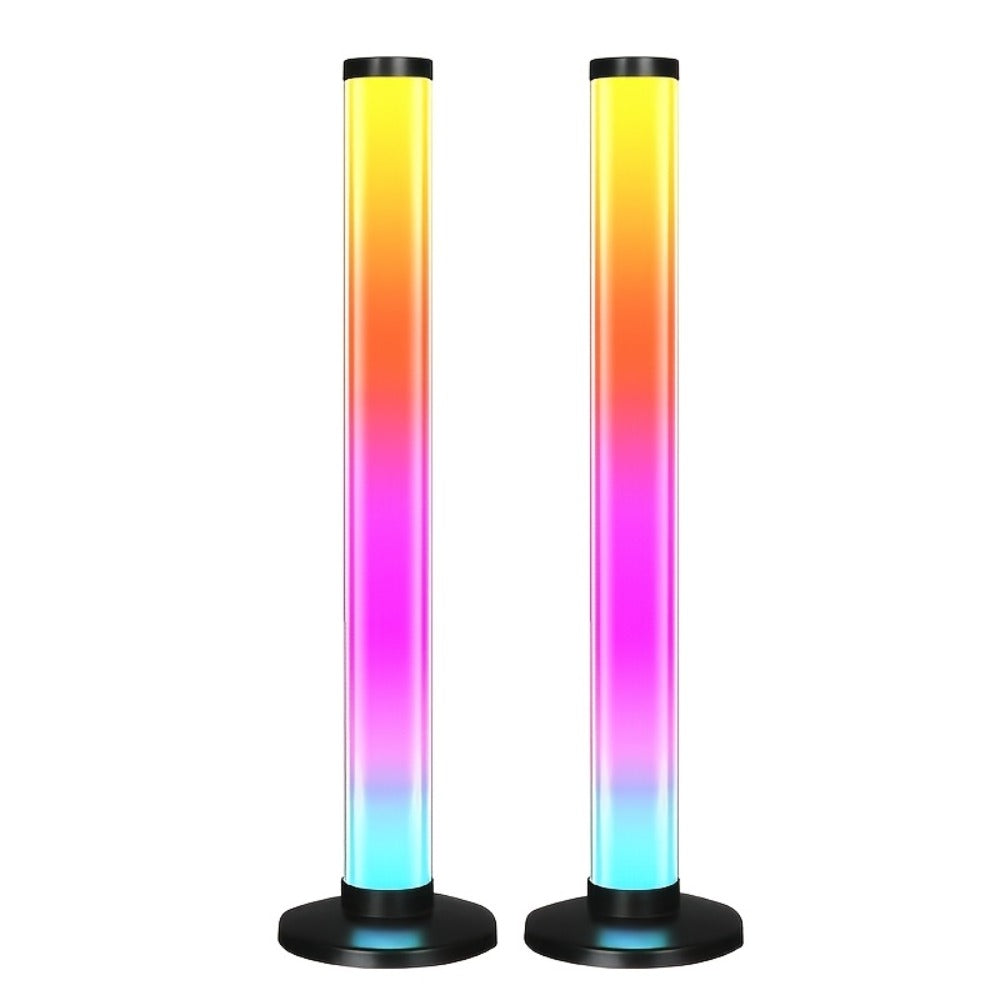 TV Backlight LED Strip 2 Pack RGB IC 16 Million Colors Music Sync App Control – 8 Dynamic Modes for Home, Desk and Accent Lighting