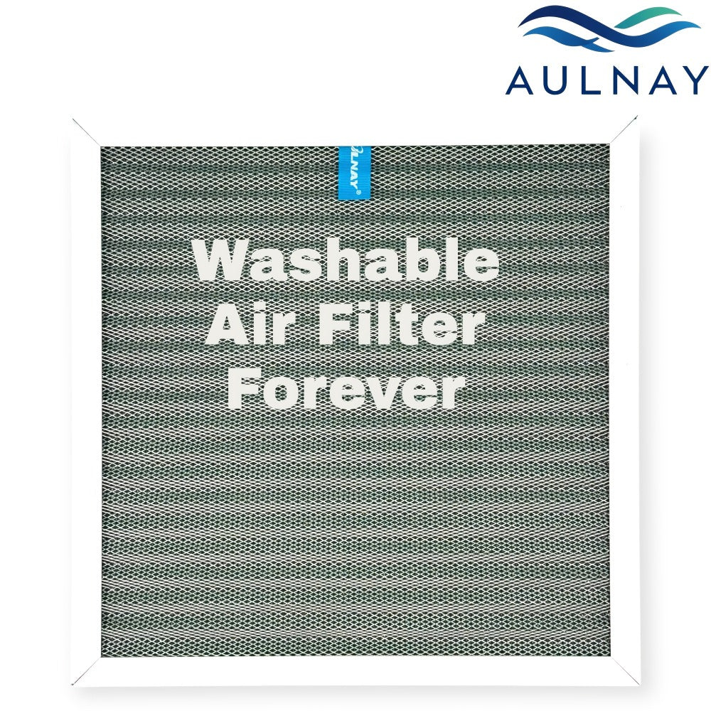Reusable Electrostatic HVAC Air Filter MERV 8, Permanent AC Furnace Filter with Static Electricity Filtration