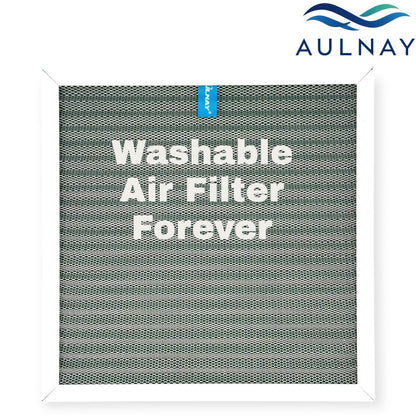 Reusable Electrostatic HVAC Air Filter MERV 8, Permanent AC Furnace Filter with Static Electricity Filtration