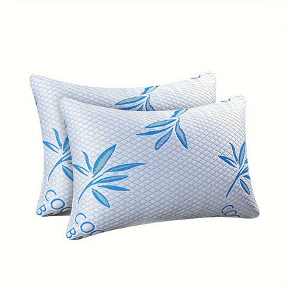 Hotel Quality Sleep Pillows Firm Support Cool-to-Touch Fiber Fill 2/4 Pack – Back Stomach Side Sleeper Pillow Set Soft Breathable Bed