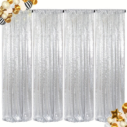 Sequin Backdrop Curtains 2FTx8FT Glitter Photography Background Panels for Party Wedding Birthday for an Everyday Personal Care Routine