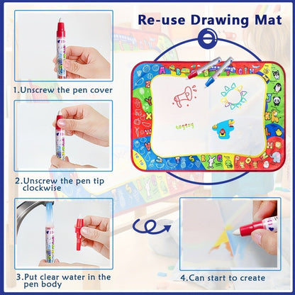 Water Doodle Mat for Toddlers Kids with 2 Water Pens with the Listed Color, Size or Set Options for Everyday Use