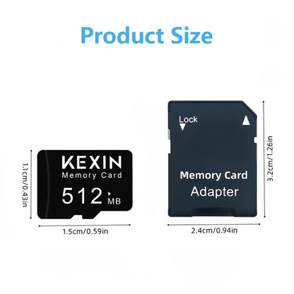 Micro SD Card 5 Pack 128MB 512MB Class 4 TF Flash Memory Cards – Multi-Device Storage for Camera Car Audio GPS Game Console Tablet Phone