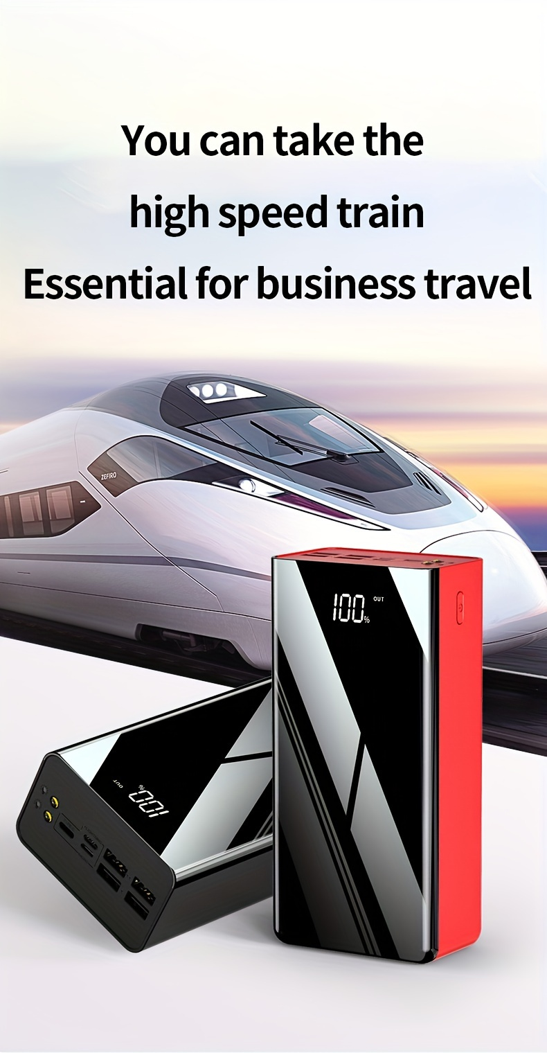 Portable Charger 50000mAh Large Power Bank LED Light Power Display Multi-Port USB-C Micro for an Everyday Personal Care Routine
