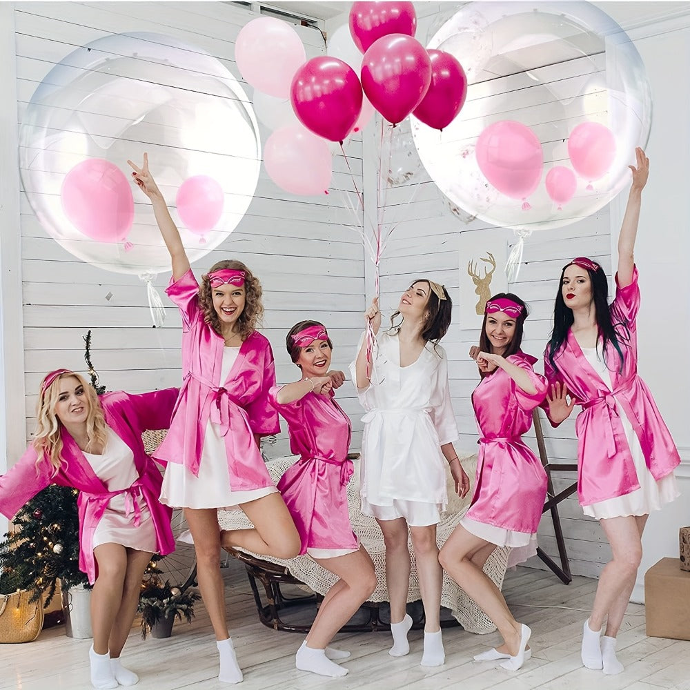 Clear Helium Balloons 10-Pack for Entryways, Bedrooms and Living Spaces, with the Listed Configuration