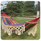 Double Red Tassel Hammock