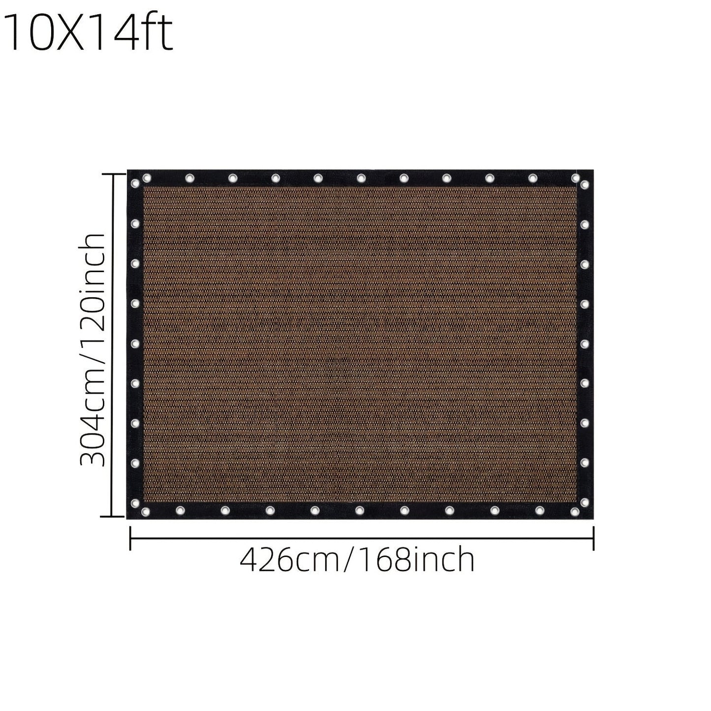 Shade Cloth shown in the 10X14ft option