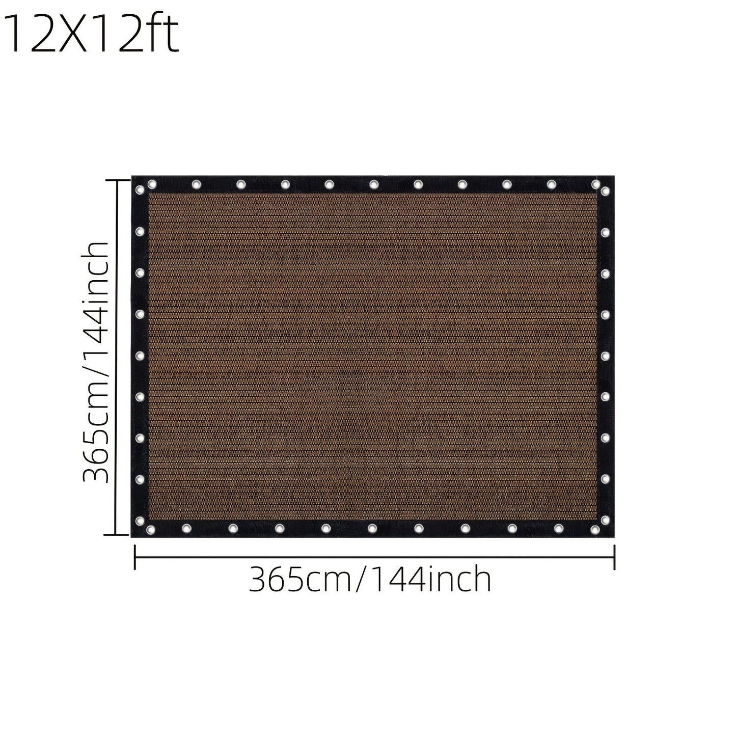 Shade Cloth shown in the 12X12ft option