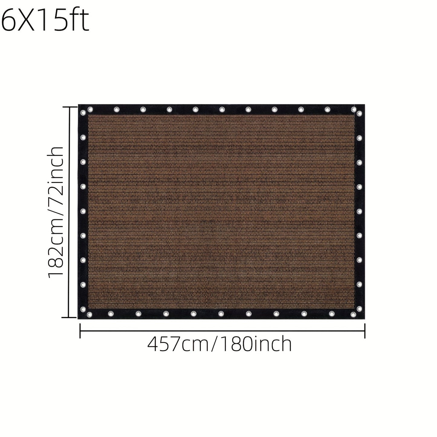 Shade Cloth shown in the 6X15ft option