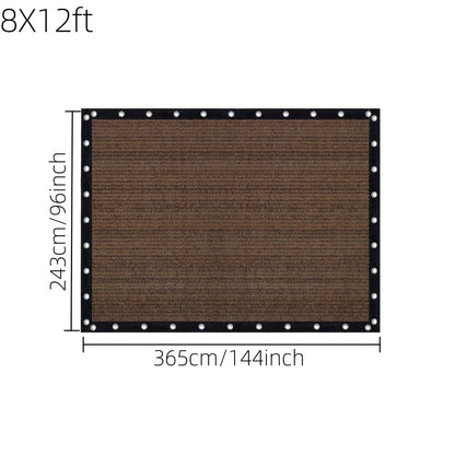 Shade Cloth shown in the 8X12ft option