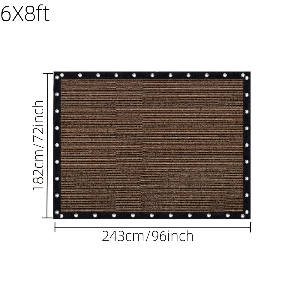 Fabric HDPE Outdoor Patio Roller Shade with UV Protection and Reinforced Corners detail image - detail view 4