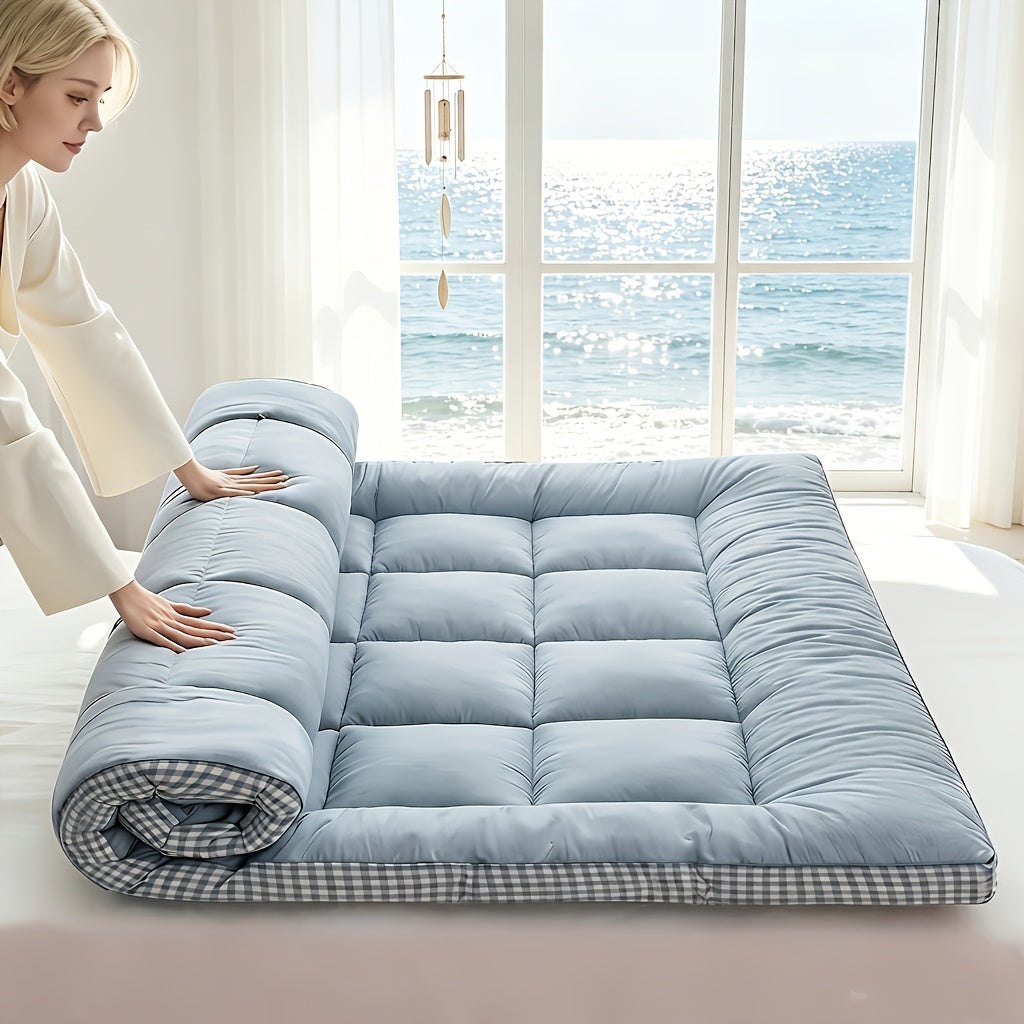 Mattress Toppers shown in the Blue, Queen(60"x80") option