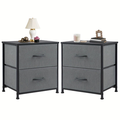 Nightstand shown in the 2 Pack-Grey option