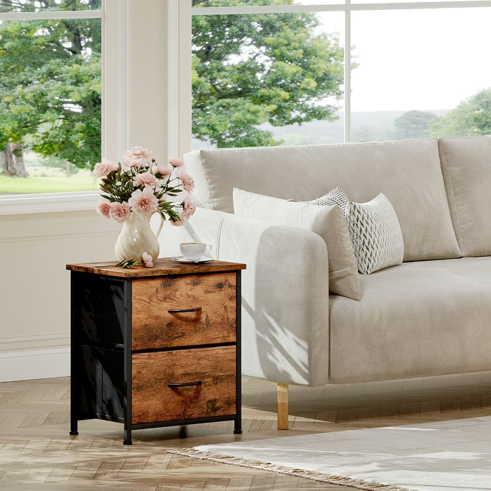 Fabric Nightstand with Multiple Color Options, Bedside Table for Bedroom detail image - detail view 14
