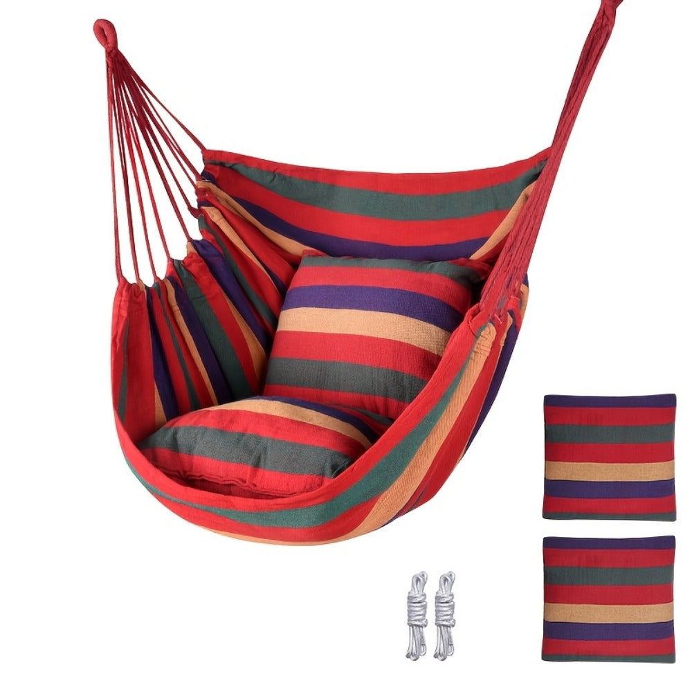 Fabric Swing Chair with Two Cushions and Multiple Color Options for Patio detail image - detail view 5
