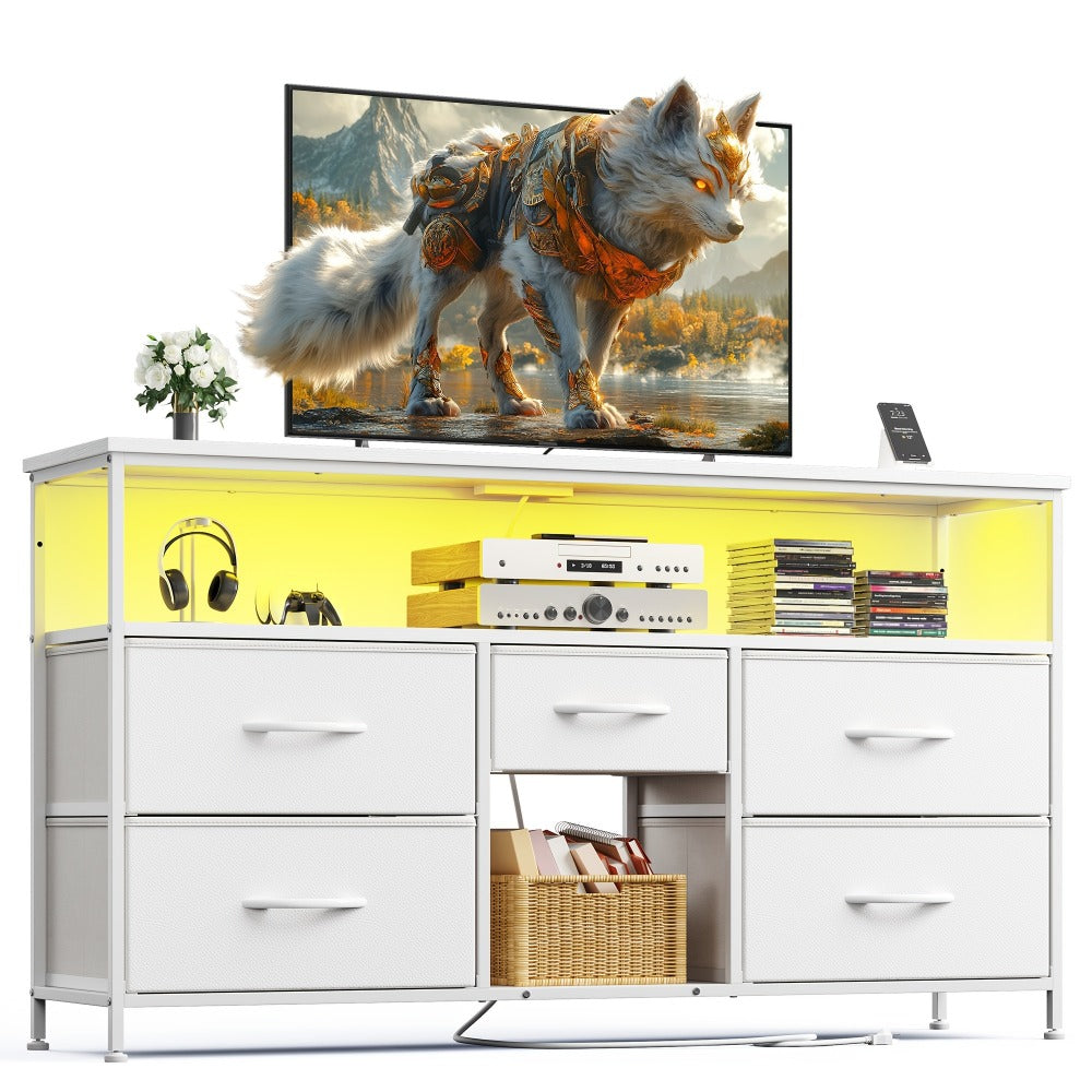 Fabric TV Stand, Media Console Cabinet for Practical Everyday Home Use detail image - detail view 10