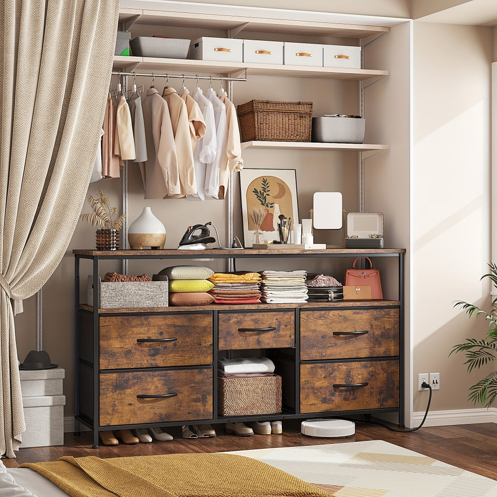 Fabric TV Stand, Media Console Cabinet for Practical Everyday Home Use detail image - detail view 11