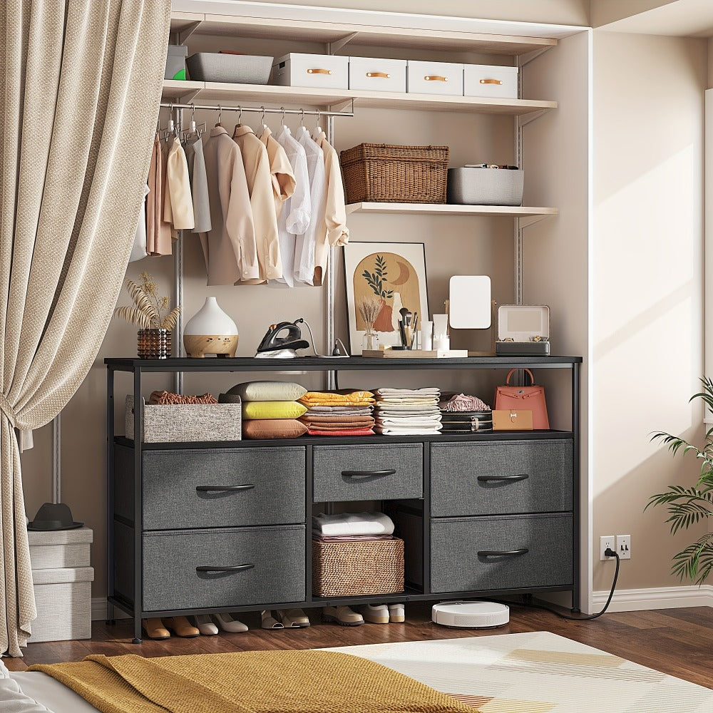 Fabric TV Stand, Media Console Cabinet for Practical Everyday Home Use detail image - detail view 14