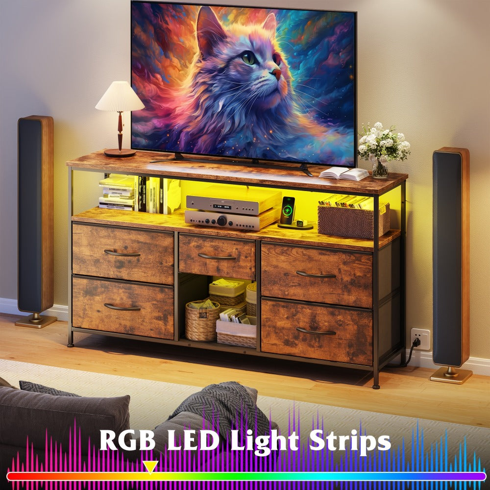 Fabric TV Stand, Media Console Cabinet for Practical Everyday Home Use detail image - detail view 16