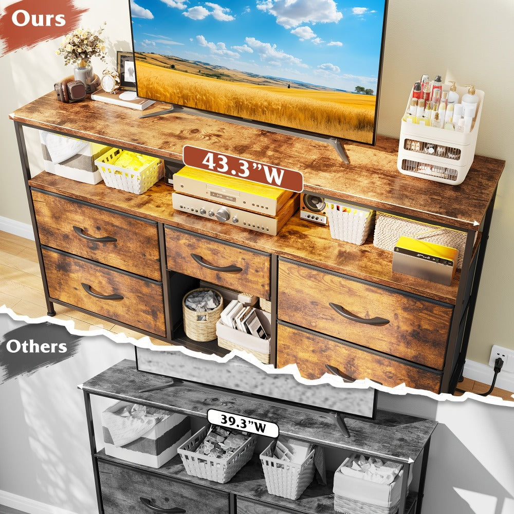 Fabric TV Stand, Media Console Cabinet for Practical Everyday Home Use detail image - detail view 17