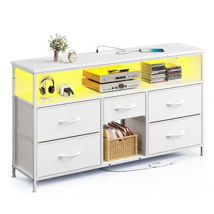 TV Stand shown in the White Surface option