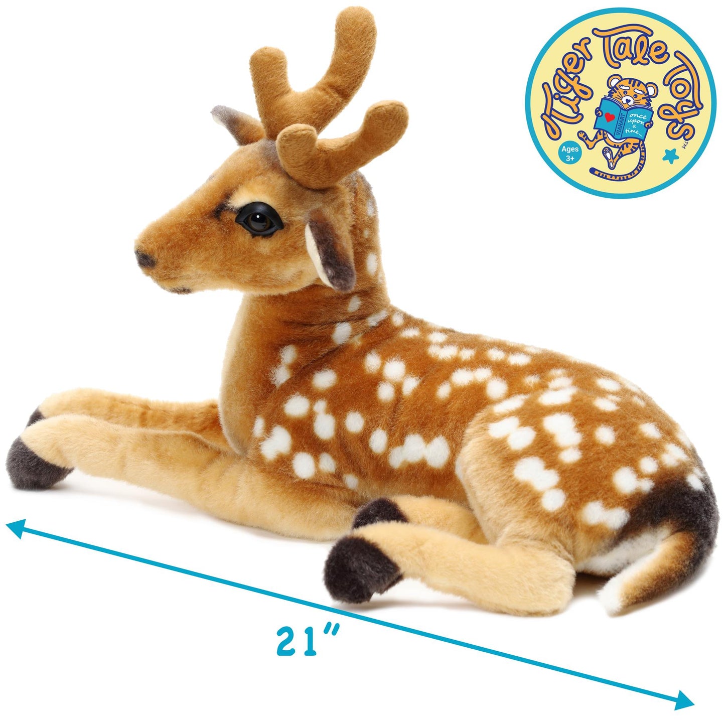 Large Deer Stuffed Animal Plush 21 Inch, Dorbin the Deer Realistic Woodland Plush Toy by Viahart