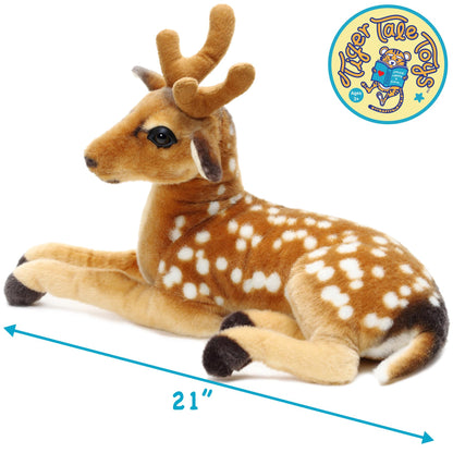 Large Deer Stuffed Animal Plush 21 Inch, Dorbin the Deer Realistic Woodland Plush Toy by Viahart