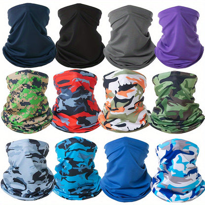 Face Masks & Balaclavas - Mask 12 Pack Unisex UV Sun Protection Windproof Breathable Balaclava Neck - product detail view 13