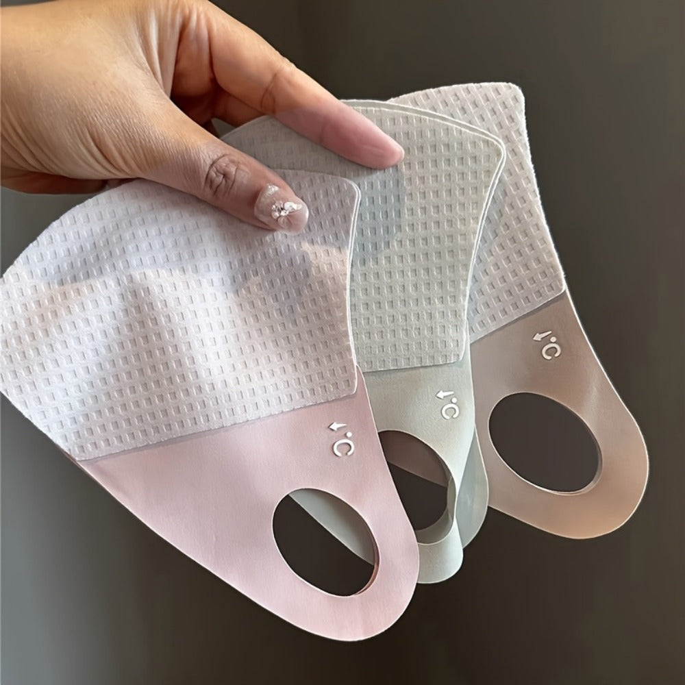 Face Masks - Ice Silk Breathable Mask 3 Pack Lightweight Seamless Sun Protection - product detail view 3