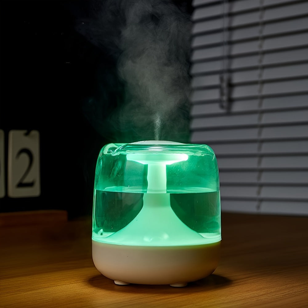 USB Humidifier with 7-Color Night Light for Entryways, Bedrooms and Living Spaces, with the Listed Configuration