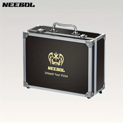 Large Aluminum Tattoo Case Organizer Storage Box Carrying Case for Tattoo Tools Nail Art Makeup Cosmetics Portable Travel Train Case Black