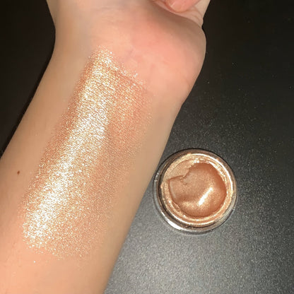 Jelly Gel Eyeshadow 2 Pack Sunset Copper Shimmer High Gloss Metallic Finish Fade Resistant, for Makeup, Travel and Everyday Vanity Use