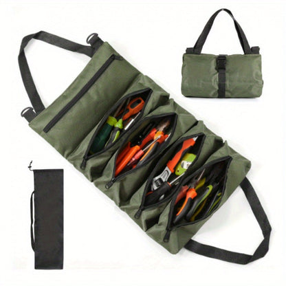 Collapsible Tool Bag Organizer for Hardware Storage | Foldable Tool Kit Bag for Carpentry Electricians Automotive Repairs Outdoor | Portable