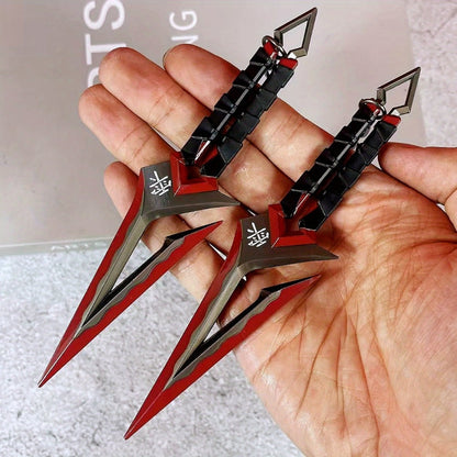 Mini Metal Katana Cosplay Prop Safe Unsharpened 5.5in, Japanese Samurai Sword Ninja Knife Anime Accessory